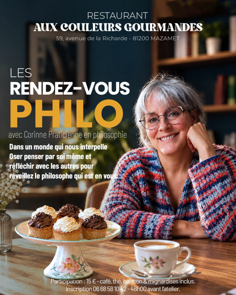 Les rend-vous filo restaurant Aux Couleurs Gourmandes Mazamet.